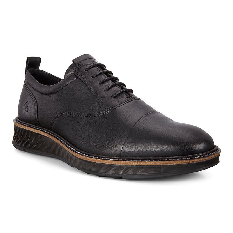 Zapatos Con Cordones Ecco St.1 Hybrid Para Hombre,Negras,654238-FUX